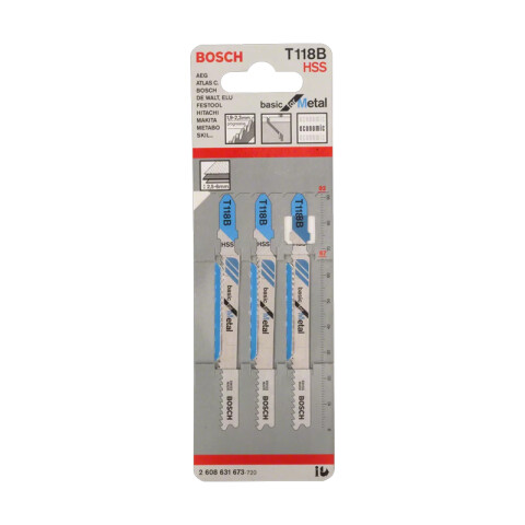 5 Hojas caladora para metal-aluminio BS3435