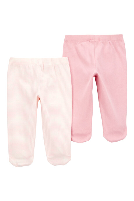 Pack dos peleles de algodón, rosados Pack dos peleles de algodón, rosados