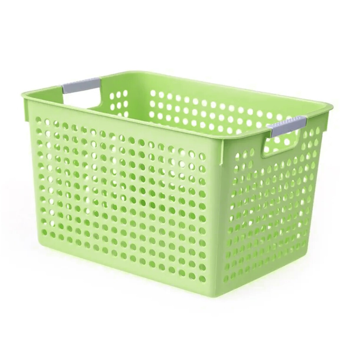 Caja Organizadora Alta Canasto Multiuso Mediano en Plástico - Verde 