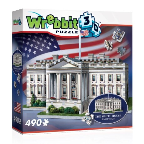 Puzzle 3D Maqueta de La Casa Blanca Washington DC 490 Piezas Multicolor