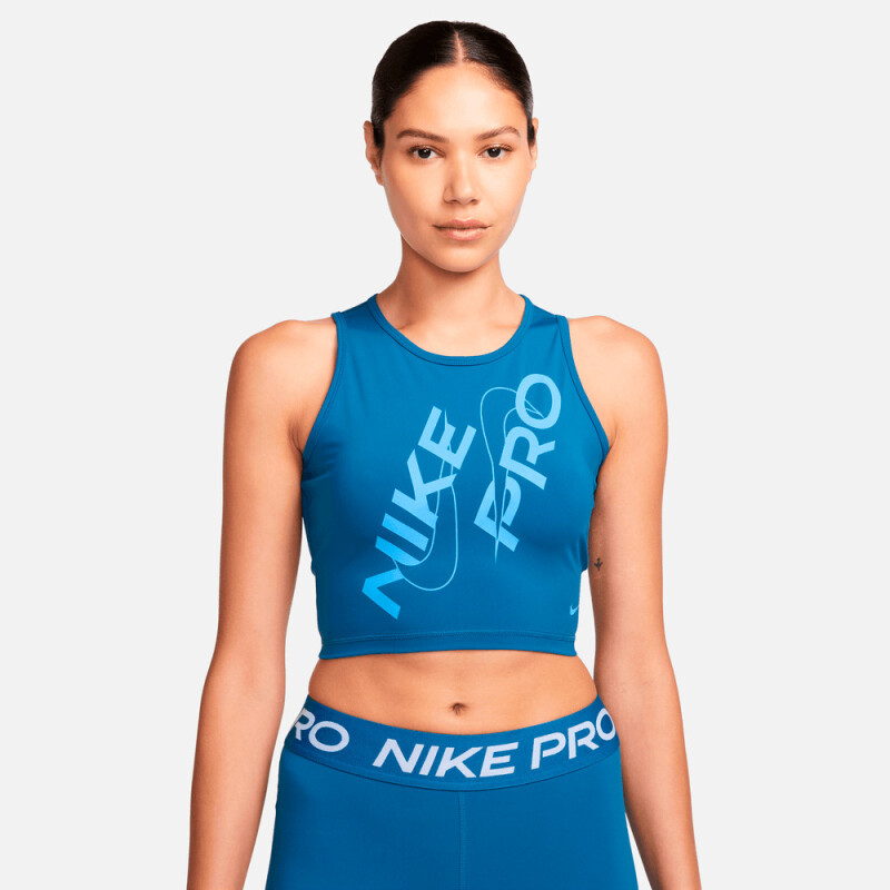 Camiseta Nike Pro Dri-Fit de Mujer Azul