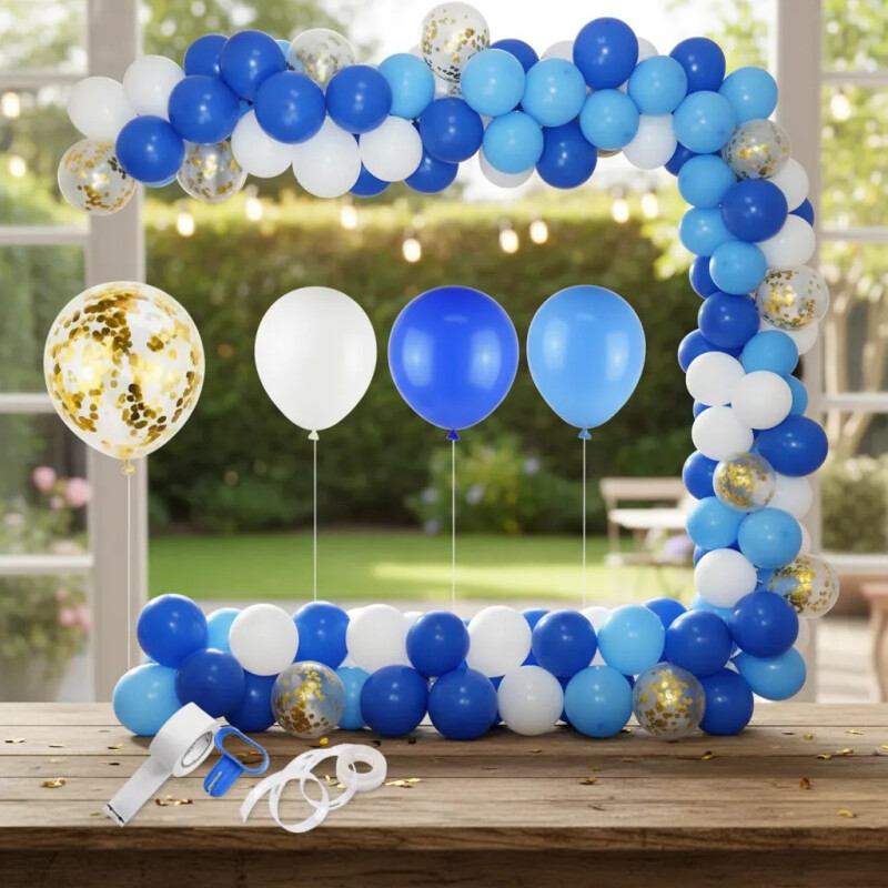 Medio Arco de globos Pastel Celeste