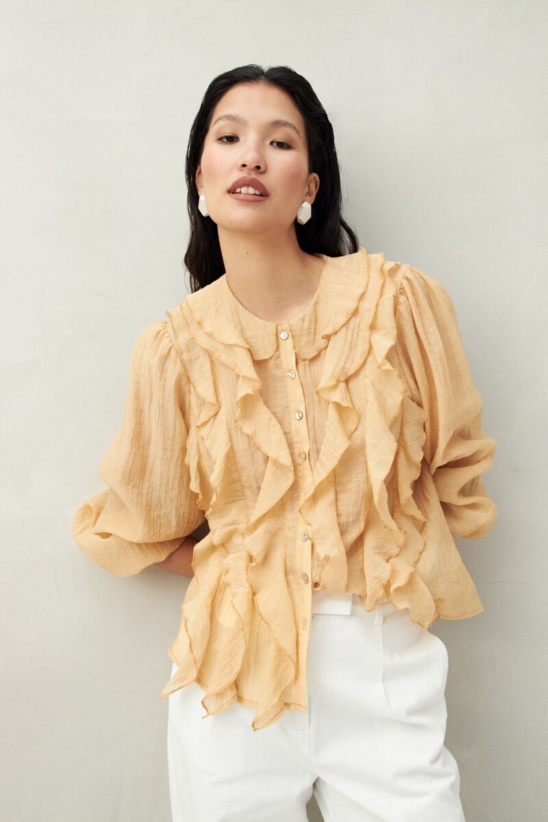 CAMISA FLORICA Miel