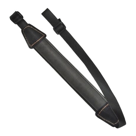 CORREA P/RIFLE 95X5cm C/NEGRO CUERO/NEOPRENO.- CORREA P/RIFLE 95X5cm C/NEGRO CUERO/NEOPRENO.-