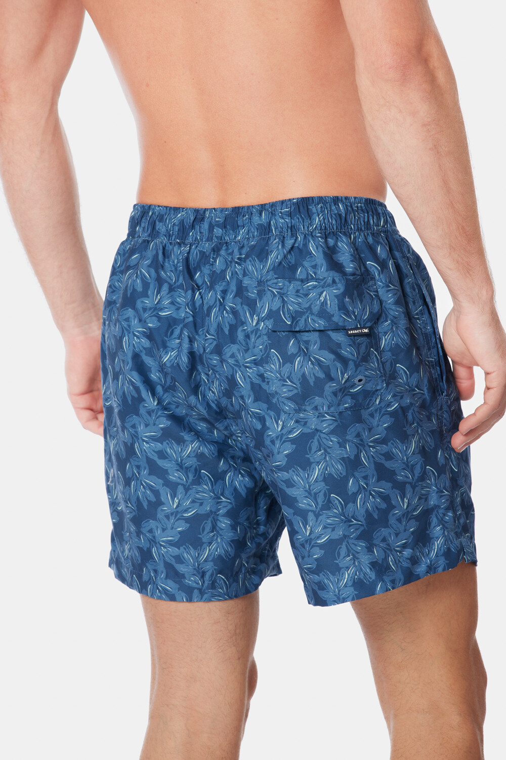 SHORT DE BAÑO ESTAMPADO Azul