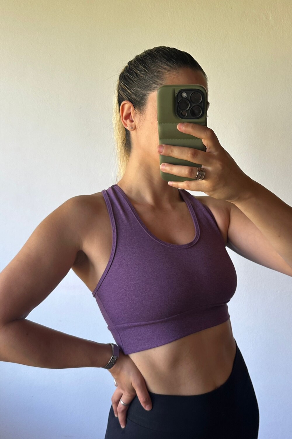 Top Delta Lila Jaspeado