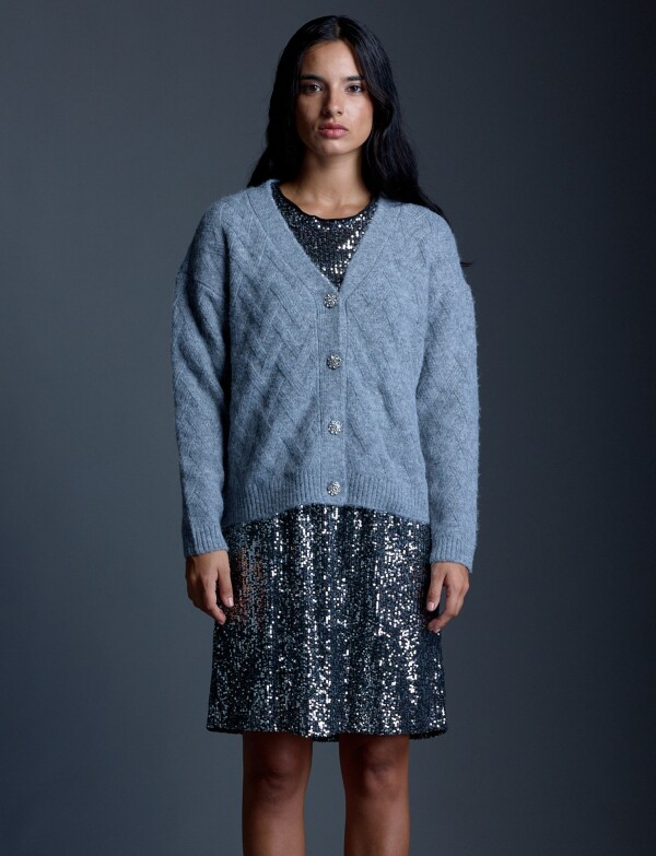 Cardigan Lana GRIS