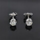 Caravanas En Oro 18K, Platino Y Brillantes Caravanas En Oro 18K, Platino Y Brillantes