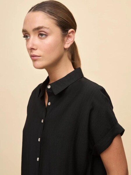CAMISA ALLIE ELVINA M.CORTA NEGRO