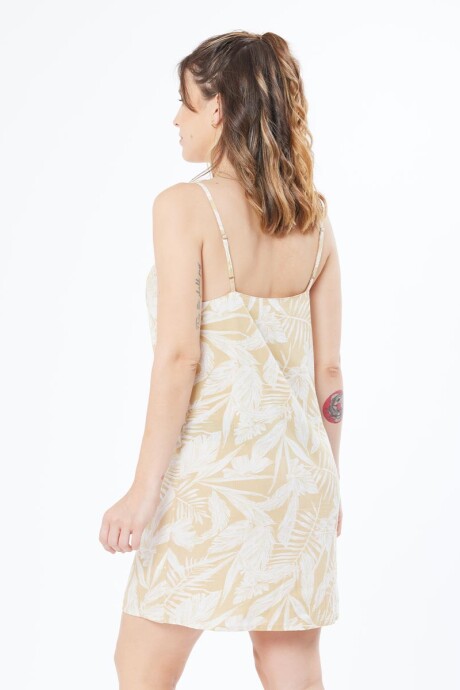 VESTIDO CORTO MITZA RUSTY Kaki