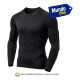 Camiseta Remera Termica Deportiva Manga Larga Entrenamiento Negro