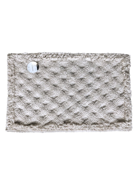 ALFOMBRA RECT DOS TEXTURAS NATURAL. 40x60CM ALFOMBRA RECT DOS TEXTURAS NATURAL. 40x60CM