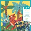 SCRATCH3-6 Set X4 Láminas Para Raspar 3-6 Años Djeco - Tigre