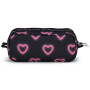 Large Accessory Pouch Happy Hearts Black
