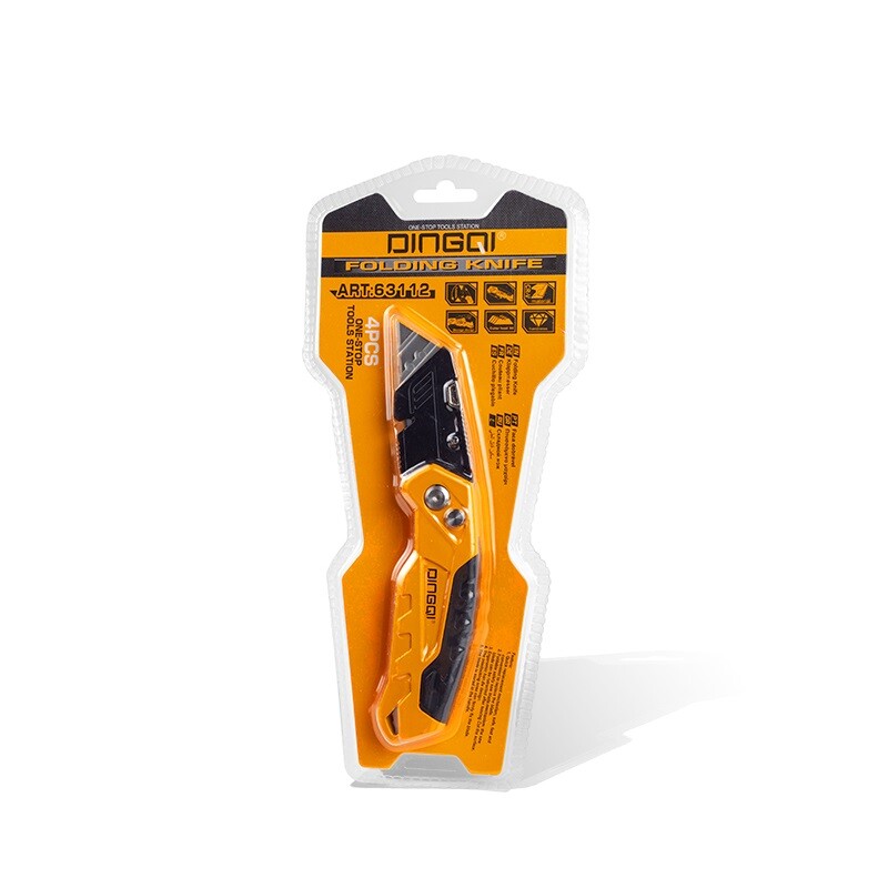 DINGQI TRINCHETA PROFESIONAL PLEGABLE + 3 HOJAS DE REPUESTO Dingqi Trincheta Profesional Plegable + 3 Hojas De Repuesto