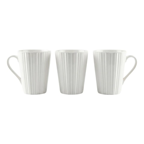 TAZA CERAMICA BLANCA 3PZAS Unica