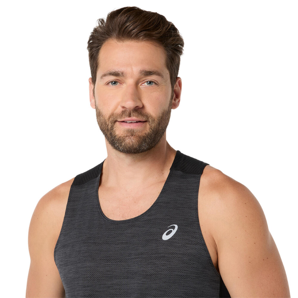 Bividi Running Road Singlet Hombre Performance Black
