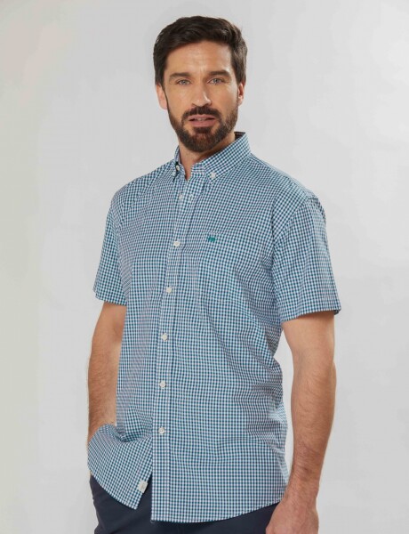 CAMISA A CUADROS Verde