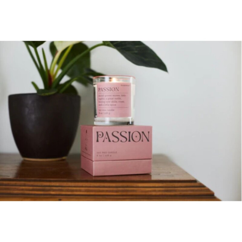 Vela aromática en caja 8oz Passion