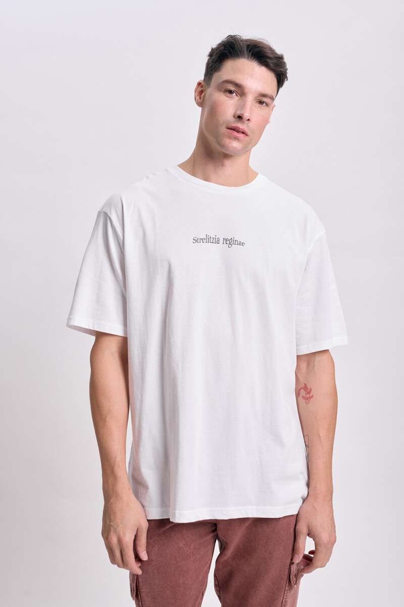 Remera oversize Botanico Blanco
