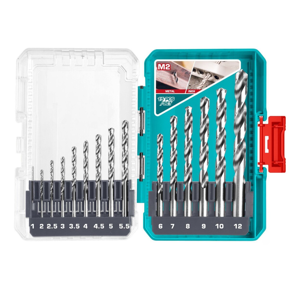 Set De 15 Mechas HSS M2 Para Metal 