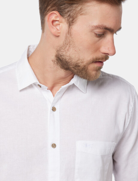 CAMISA DE LINO Blanco