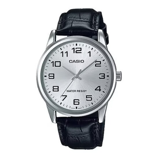 Reloj CASIO MTPV001L-7BUDF Cuero Negro Esfera 38mm 0