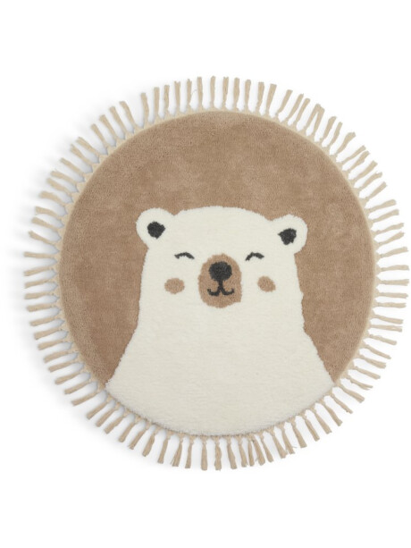 Alfombra TURT Ø90cm beige/blanco Alfombra TURT Ø90cm beige/blanco