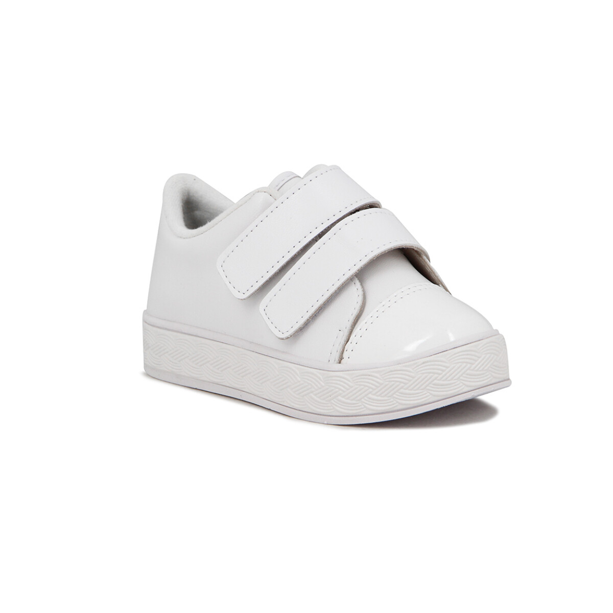 Molekinha Zapato Casual Con Velcro - Blanco 