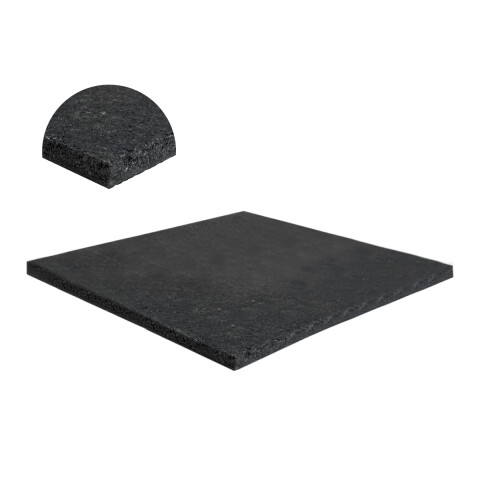 Piso de Caucho para Gimnasio 1.5cm Active Max Negro