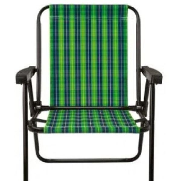SILLA ALTA CUADROS NEGRO/VERDE NEGRO