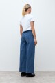 Pantalón de jean texturado jean medio