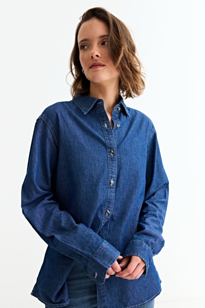Camisa de jean manga larga JEAN OSCURO