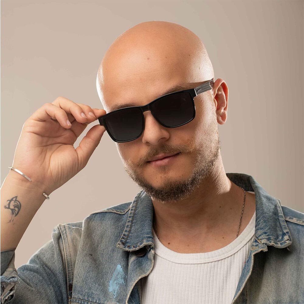 Lentes de Sol Chilli Beans Cuadrado Verde/Negro