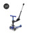 Monopatín 3 en 1 Micro Deluxe LED Ajustable con 3 Ruedas AZUL