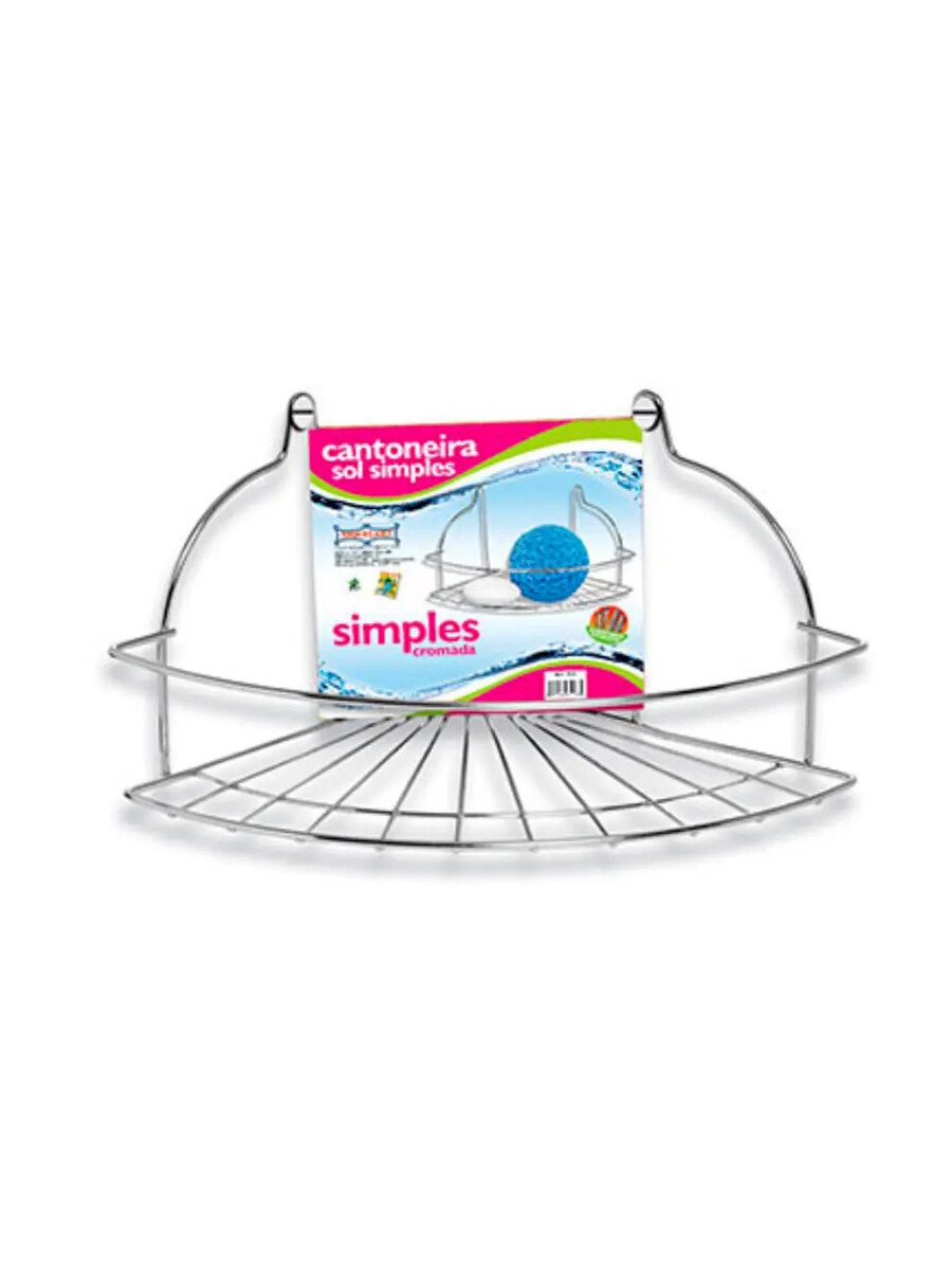 ORGANIZADOR ESQUINERO PARA DUCHA - PLATEADO 