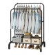 Perchero Organizador de Ropa Closet Hogar de Metal Negro