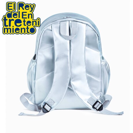 Mochila Pop It Real Escolar Metalizada Impermeable Metalizada-Rosada