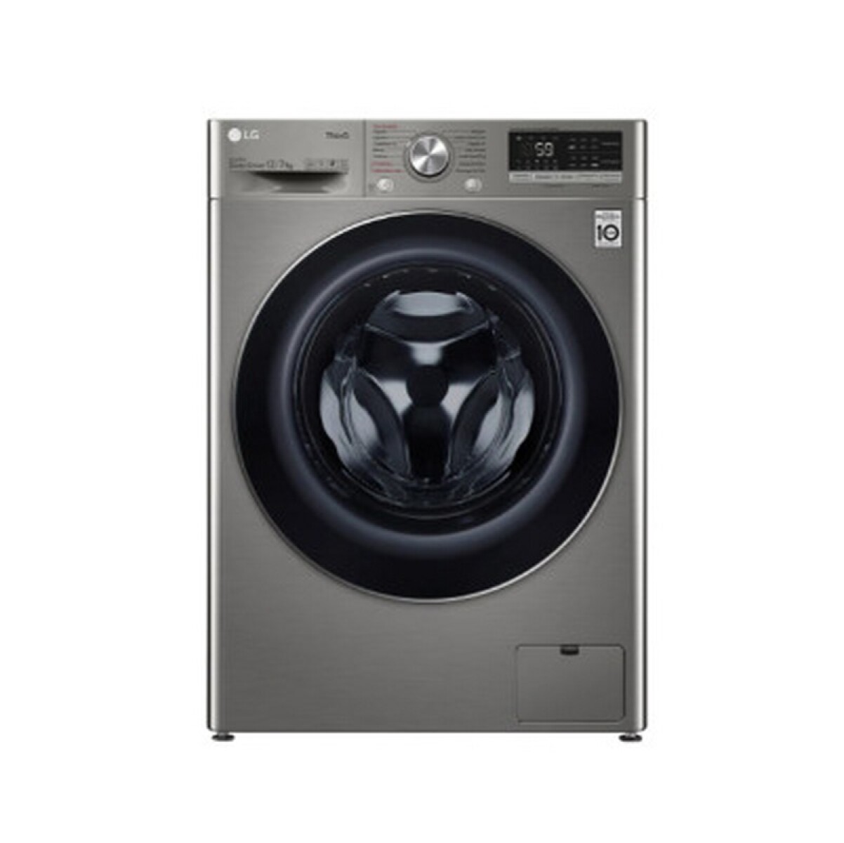LAVASECARROPAS LG 12Kg. INOX. CARGA FRONTAL 