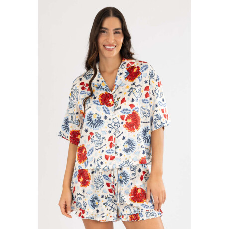 Pijama By Olivia W. Azul maya