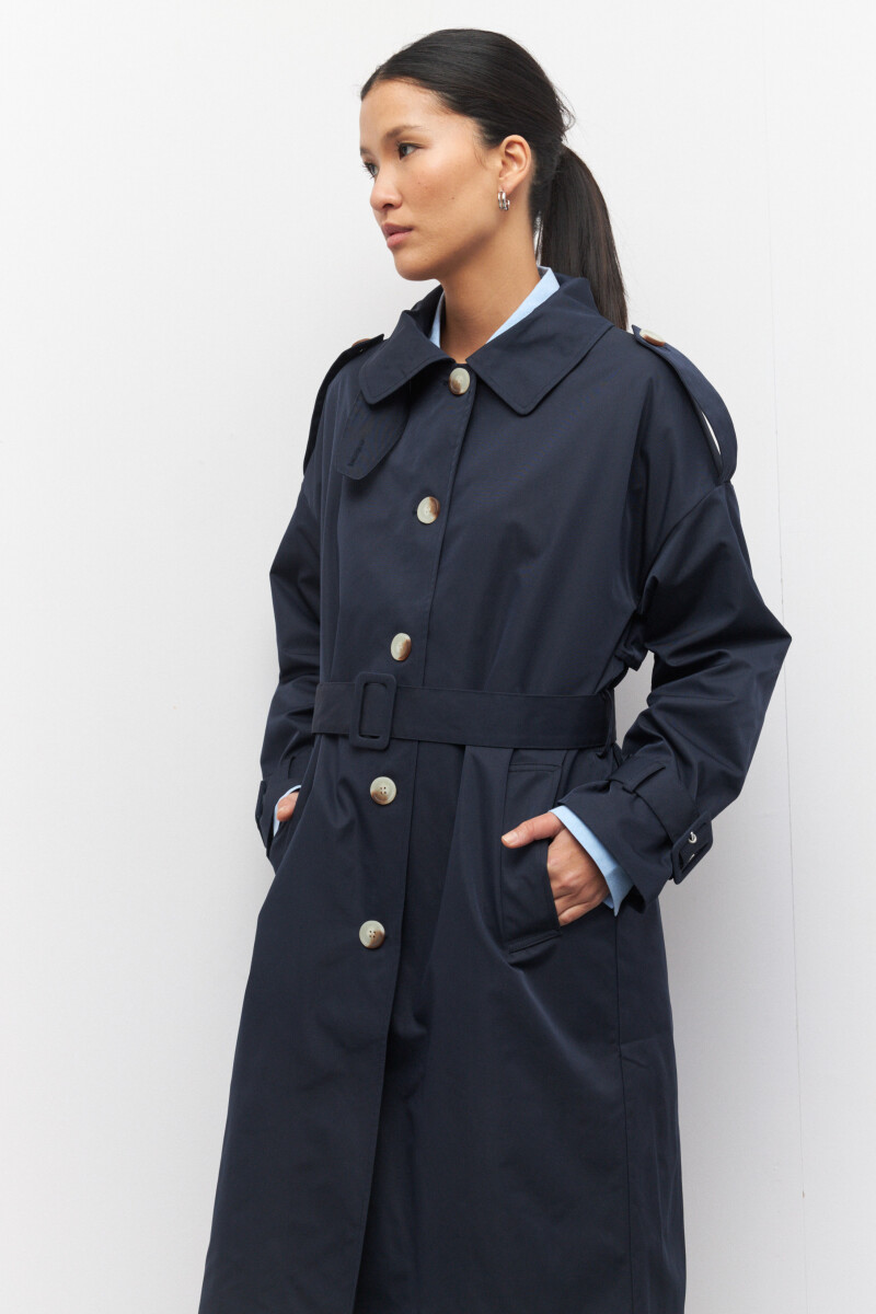 TRENCH CRANNY Azul Marino