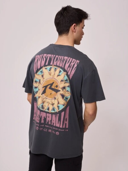 T-SHIRT RUSTY OLINE GRIS