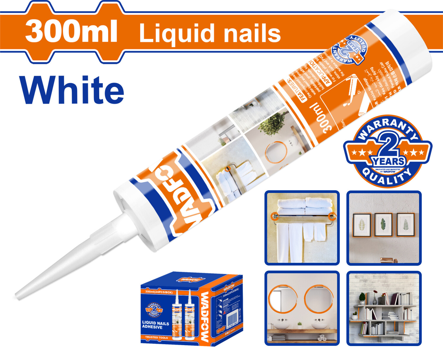ADHESIVO SELLADOR CLAVO LIQUIDO WADFOW 300ML WGQ2T30 