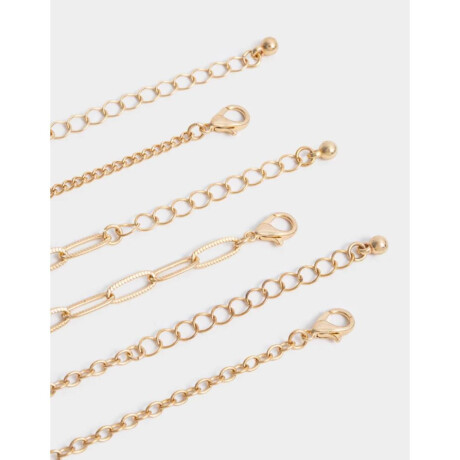 Pulseras Flexibles Sets Religioso Dorado