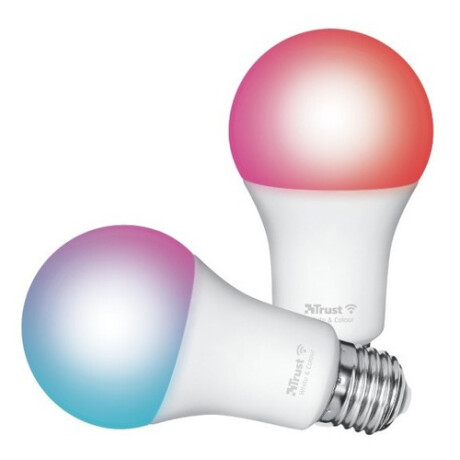 Lampara Inteligente Rgb Wifi Led 60w E27 Trust Celu Pack X2 6049