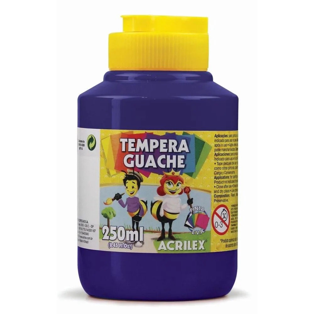 Témpera Acrilex 516 250Ml.Violeta #Témpera Acrilex 2023-516 250Ml.Violeta