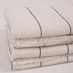 Set x4 Servilletas 50x50 con Flecos Laos Rayitas Azul