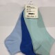 Soquete multicolor 3pcs celeste
