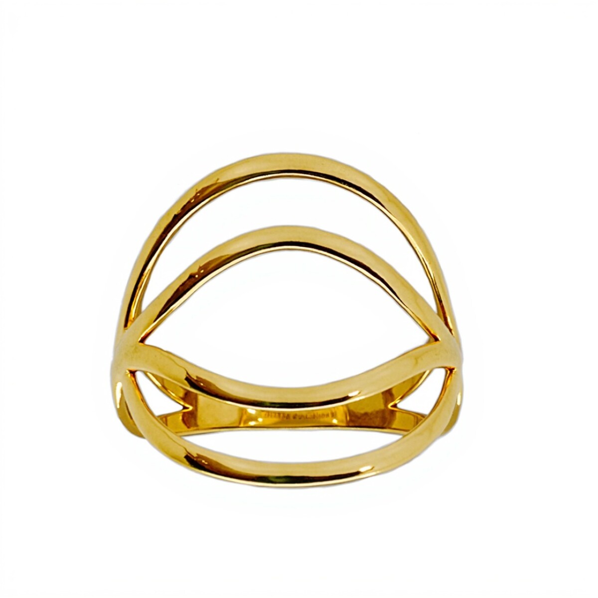Anillo Tiras-Oro bajo-Sin Piedra-AN8177 - sinpiedra 