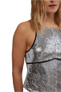 JAMES SEQUIN TANK Plata